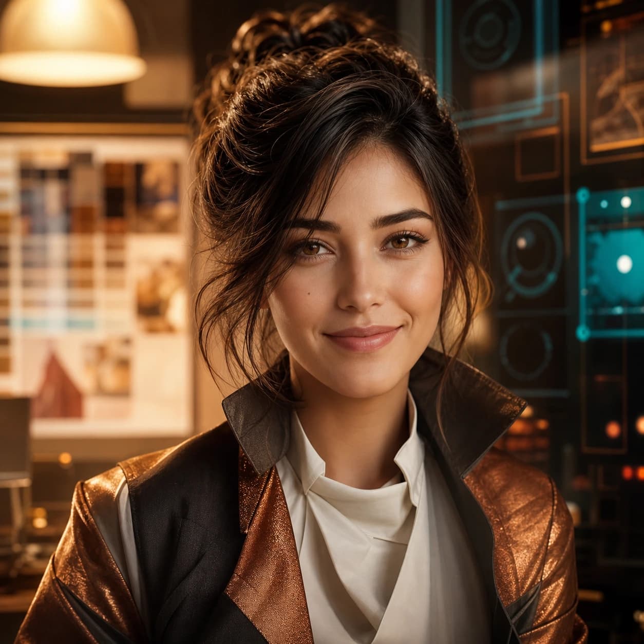 AI-generated virtual influencer portrait